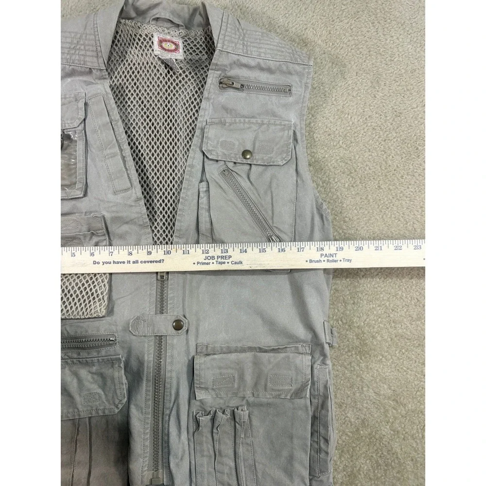 Vintage Banana Republic Cargo Vest Utility Pockets Mesh Back Beige S‎ Hong Kong